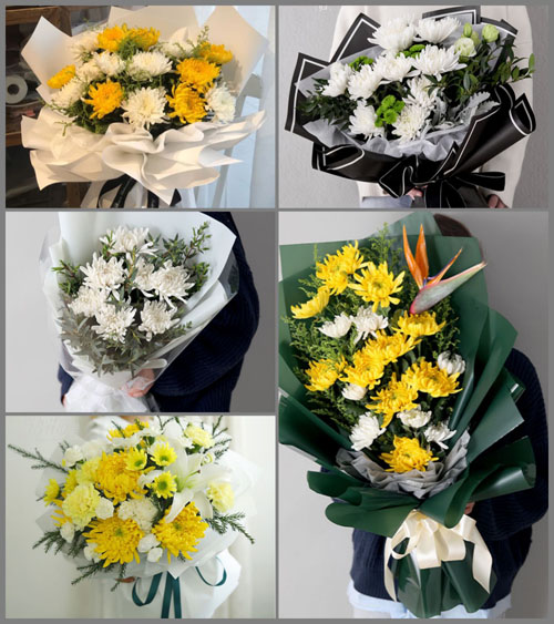 山东青岛平度市旧店镇赤土岘村白事花束代送